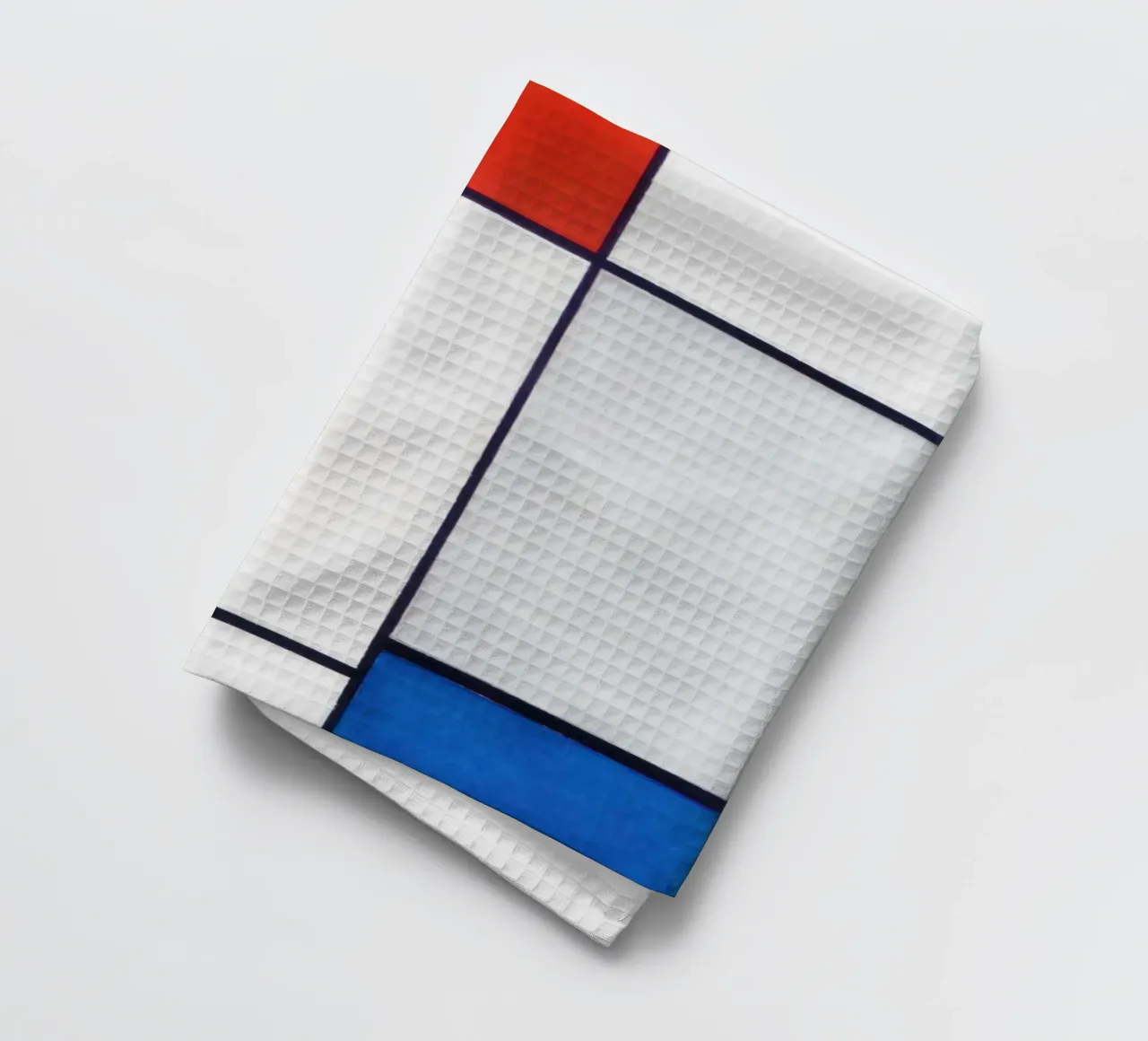 Composition en rouge, jaune et bleu (1930) - Piet Mondrian torchon de Venus Art