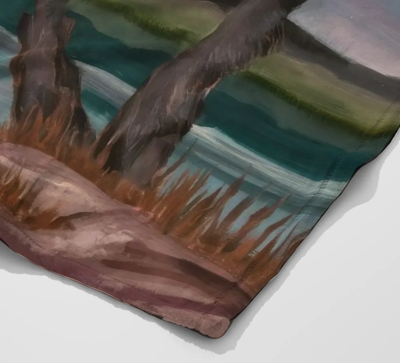 Mystischer Dämmerungshain Fleecedecke von Verve Pigments