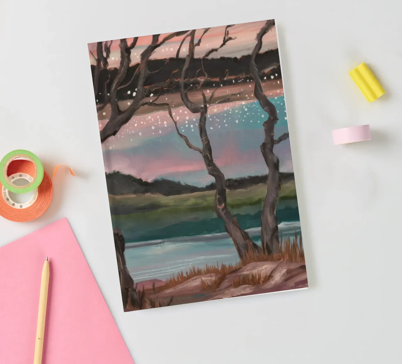 Mystical Twilight Grove notebook by Verve Pigments