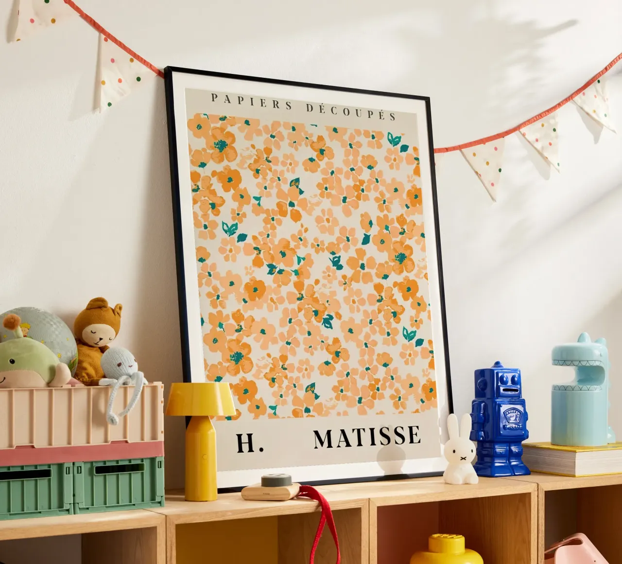Mercato dei fiori - Fiore di Tokyo ritagliato poster con telaio in legno da Spencer Farrell2