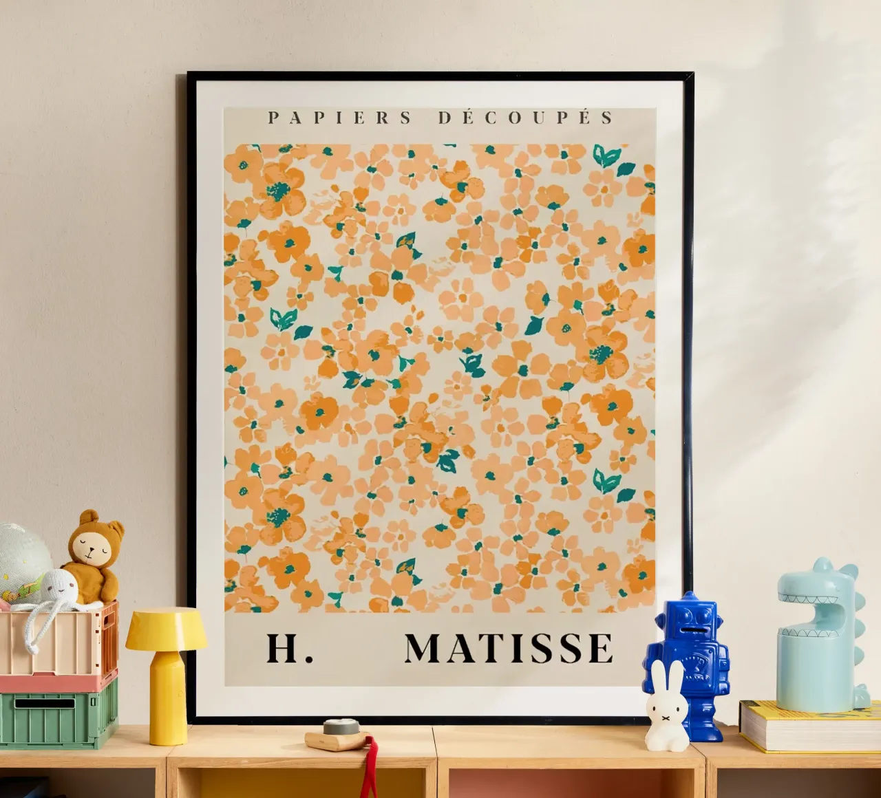 Mercato dei fiori - Fiore di Tokyo ritagliato poster con telaio in legno da Spencer Farrell2