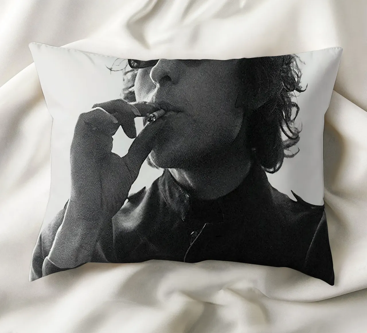 Bob Dylan No.1 decorative cushion by Beth Pop Culture