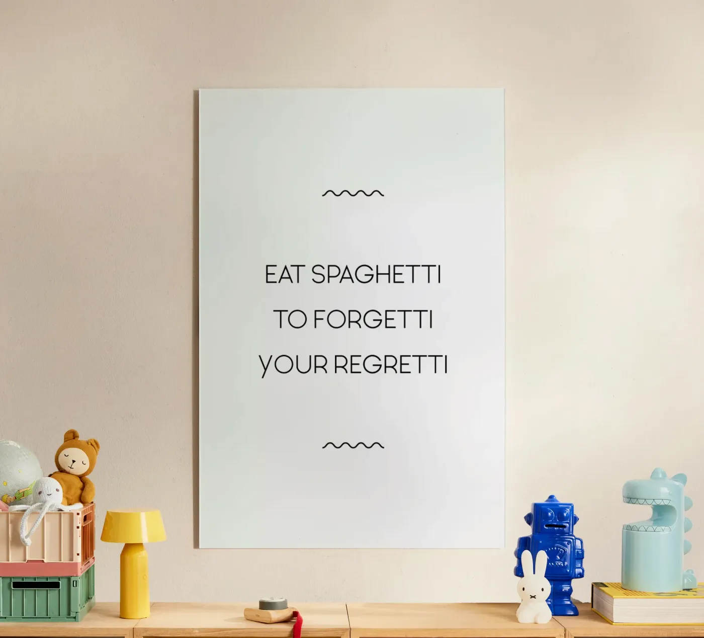 Eat Spaghetti plexiglass da Studio One