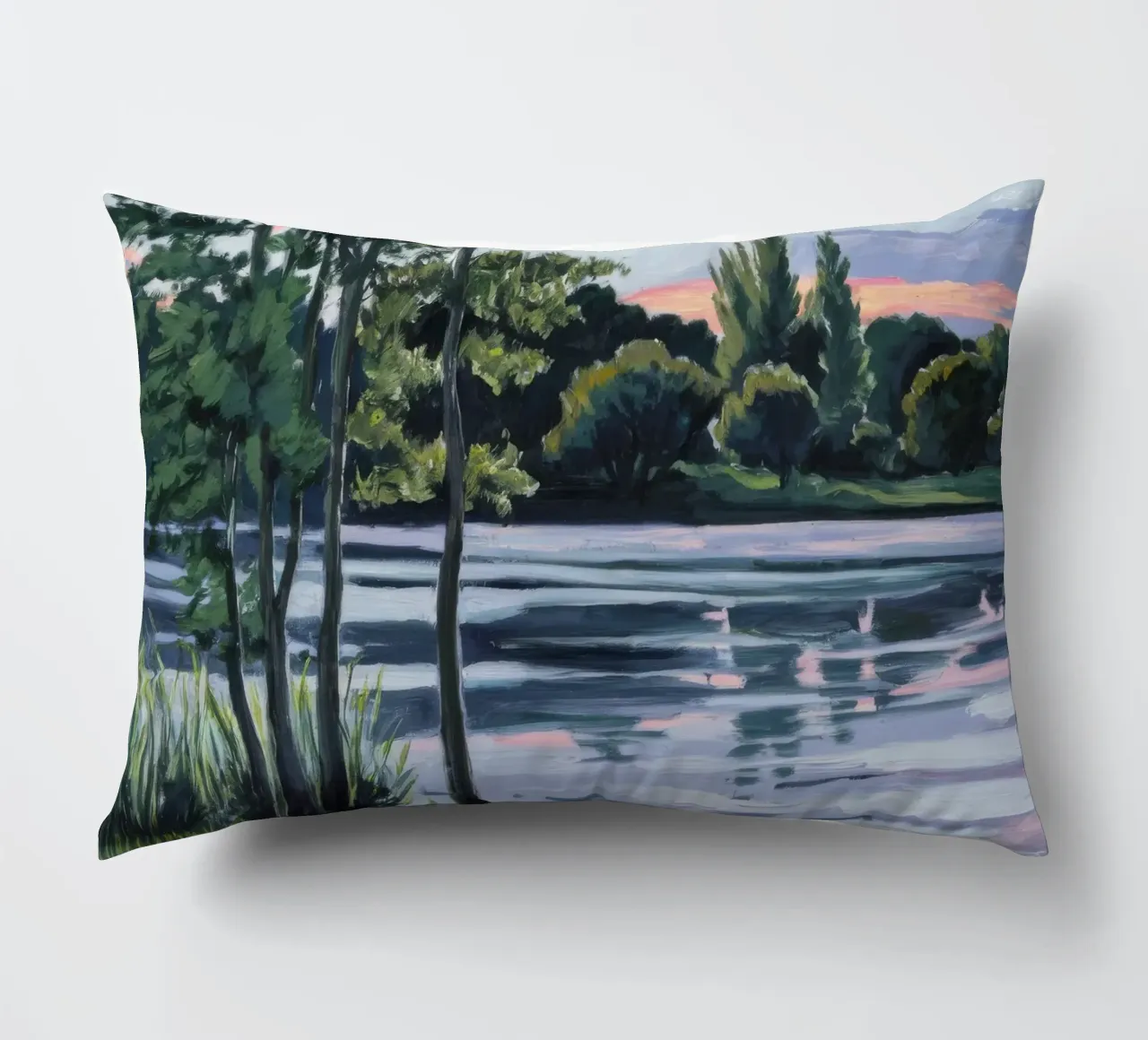Pastel Dusk Reverie decorative cushion by Verve Pigments