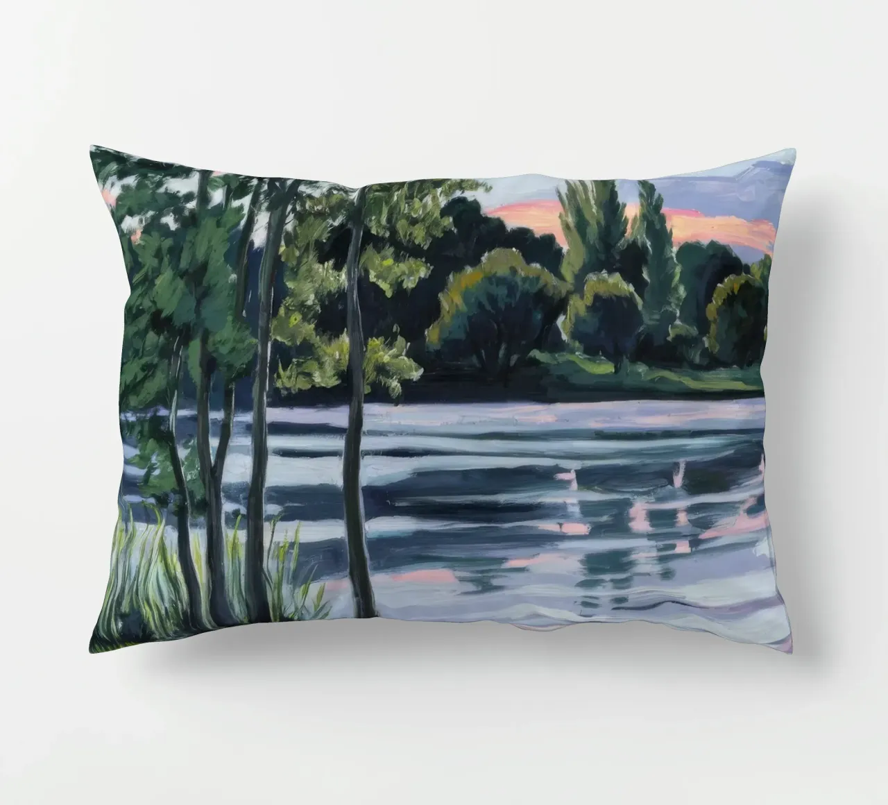 Pastel Dusk Reverie decorative cushion by Verve Pigments