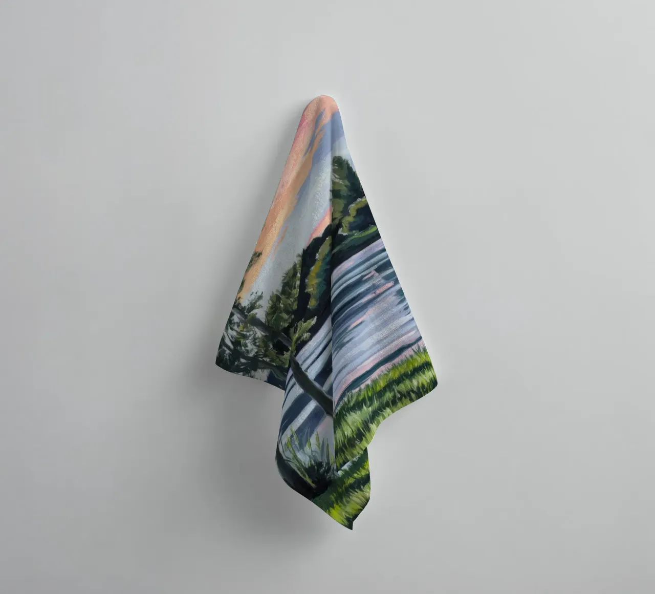 Pastel schemering mijmering badhanddoek van Verve Pigments
