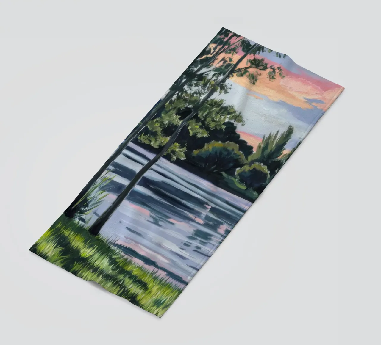 Pastel Dusk Reverie beach towel by Verve Pigments