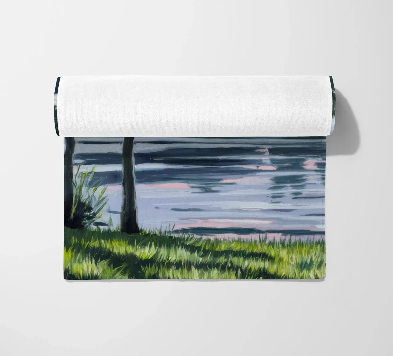 Pastel Dusk Reverie beach towel by Verve Pigments