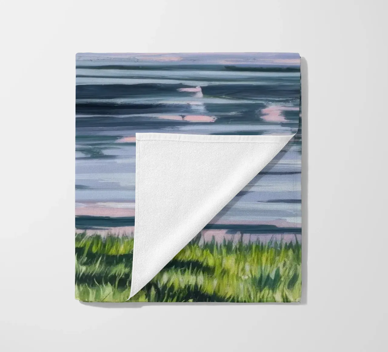 Pastel Dusk Reverie beach towel by Verve Pigments