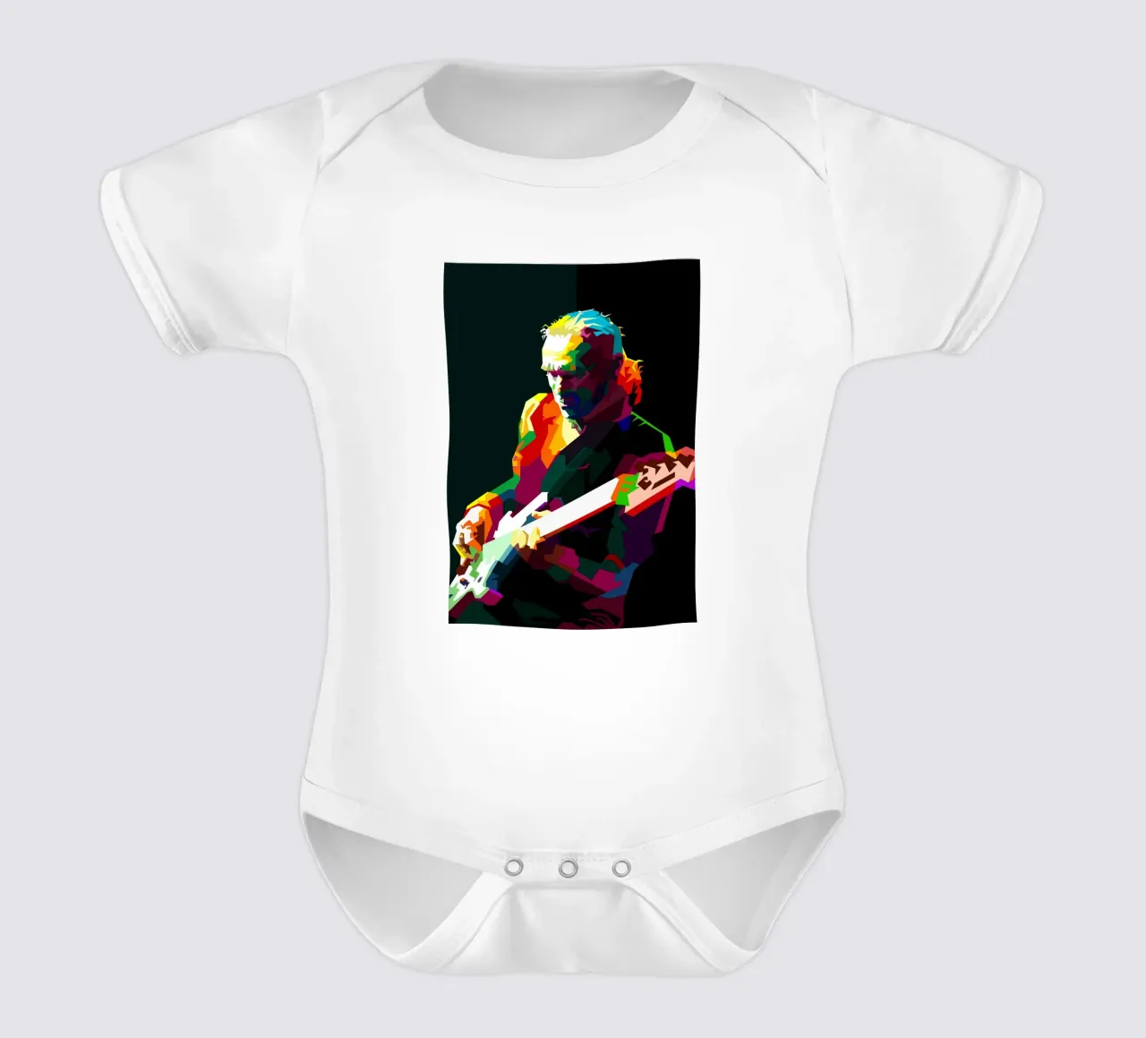Billy Sheehan Basgitarist WPAP Nu Trending babyrompertje korte mouwen van Artkreator