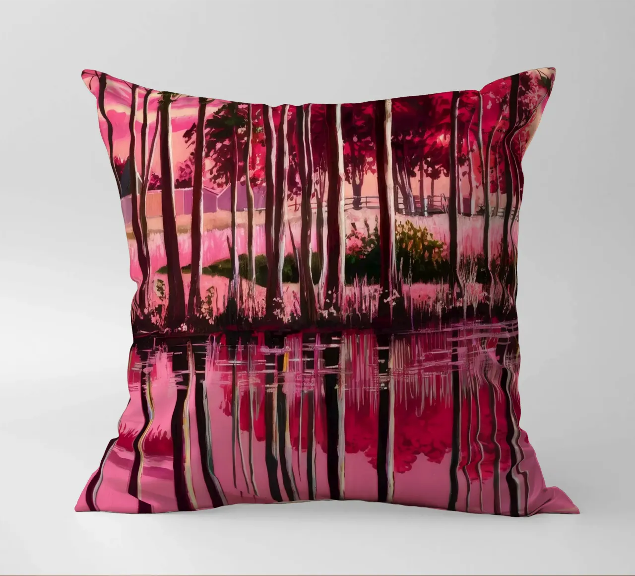 Magenta Twilight Reverie cuscino da Verve Pigments