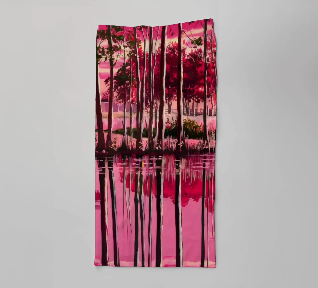 Magenta Twilight Reverie asciugamano da bagno da Verve Pigments