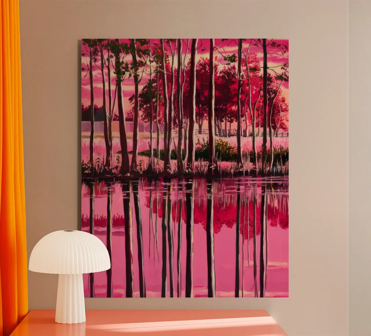 Magenta Twilight Reverie alluminio dibond da Verve Pigments