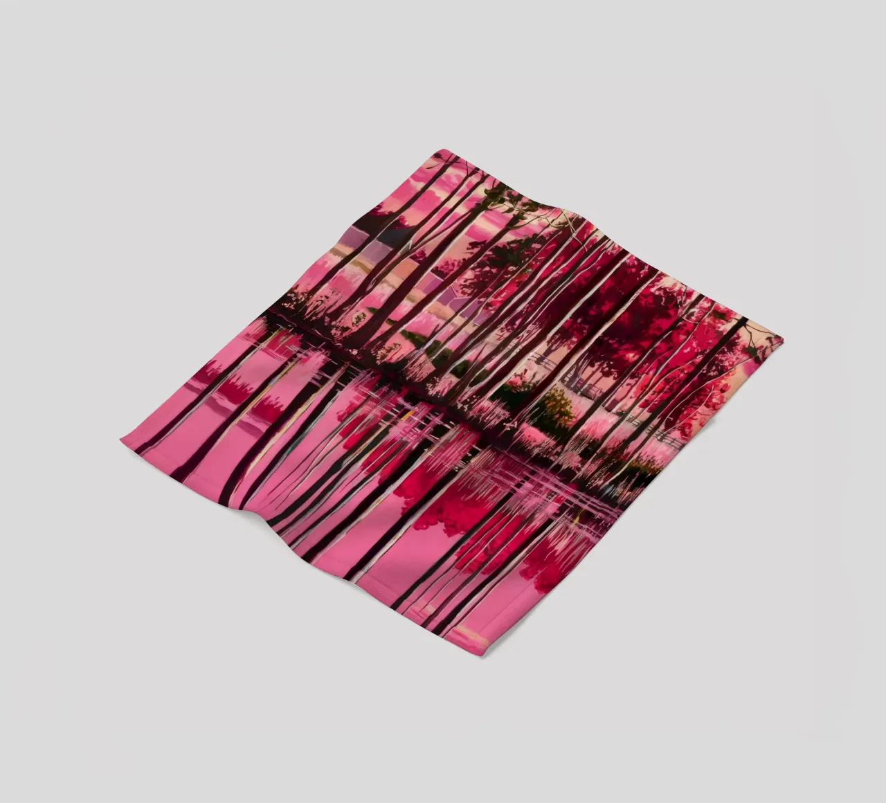 Magenta Twilight Reverie coperta in pile da Verve Pigments
