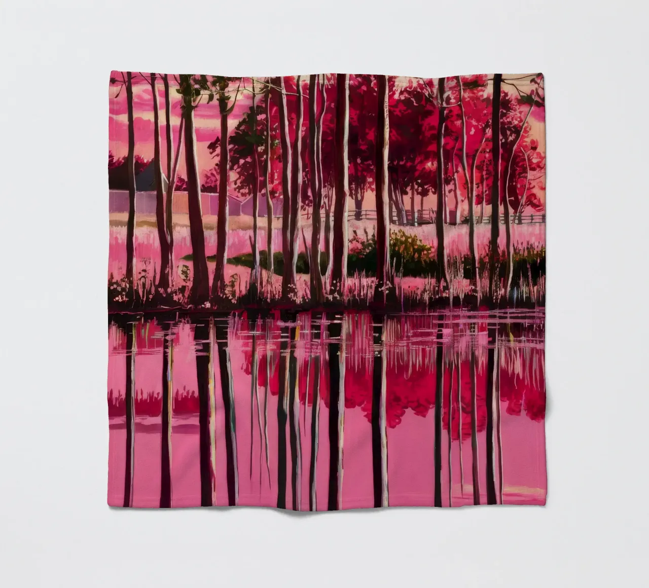 Magenta Twilight Reverie coperta in pile da Verve Pigments