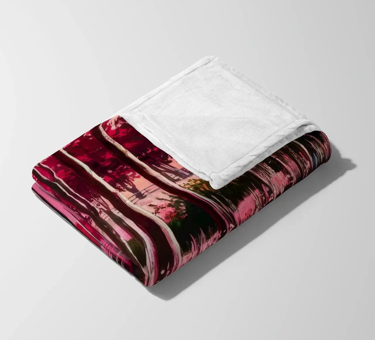 Magenta Twilight Reverie coperta in pile da Verve Pigments