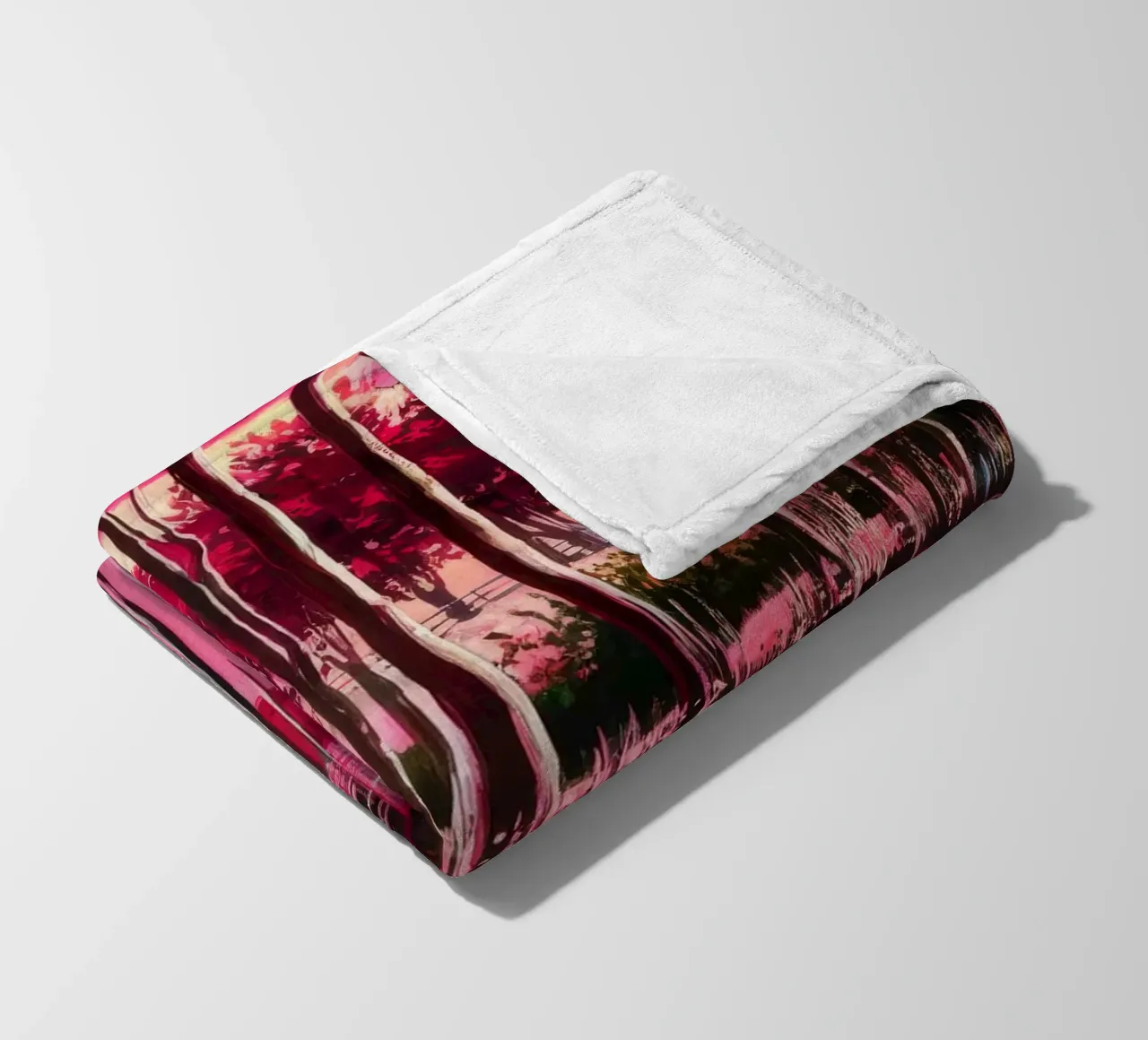 Magenta Twilight Reverie coperta in pile da Verve Pigments