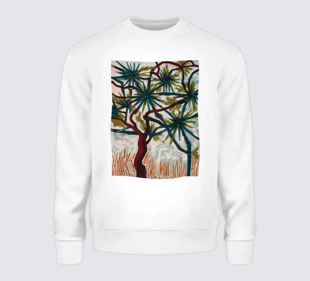 Sinfonia surreale di palme felpa da Verve Pigments