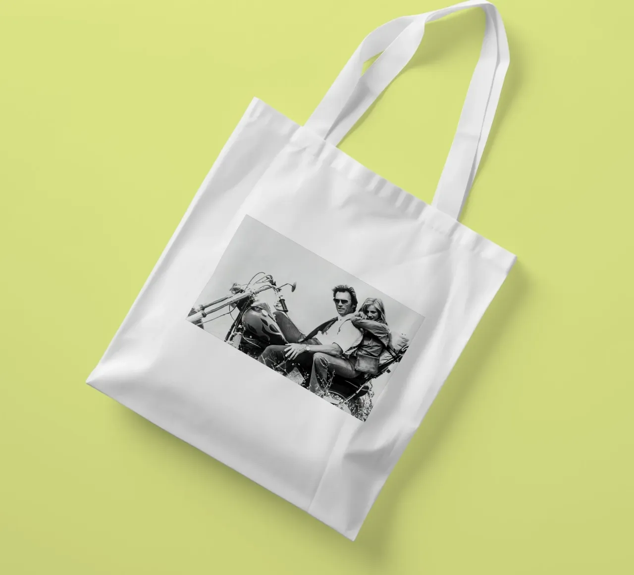 Classico di Clint Eastwood e Sondra Locke borsa in juta da Beth Pop Culture