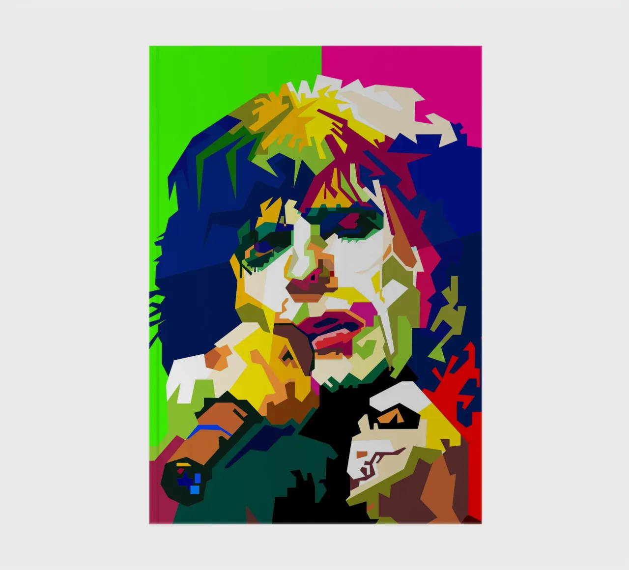 David Coverdale Rock Singer WPAP Trending Now notebook by Artkreator