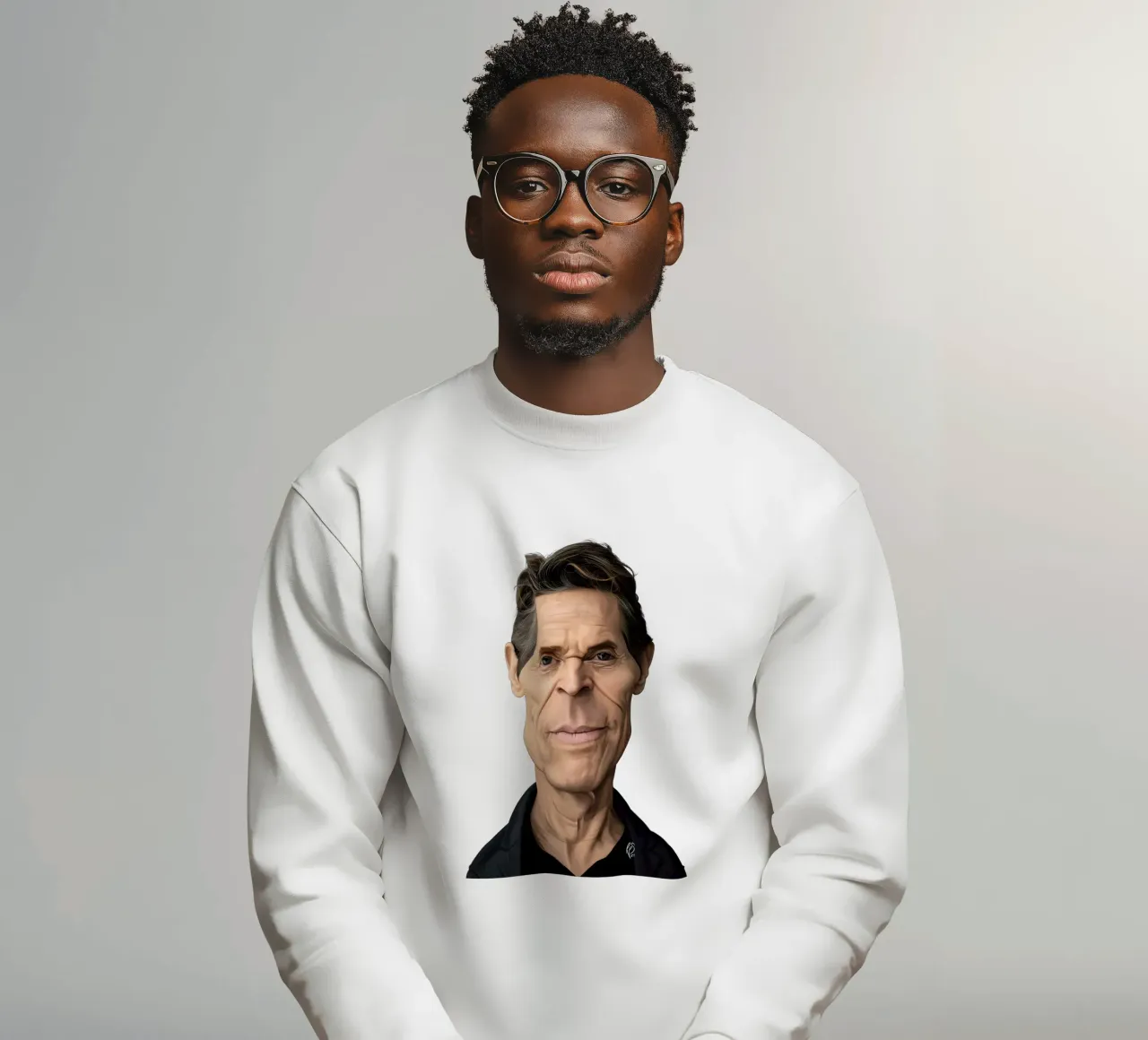 Willem Dafoe sweatshirt by Rob Art | Illustration