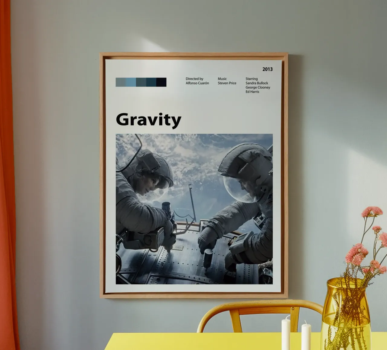 Gravity canvas with Floater frame by 🎞 The Movie Wall
