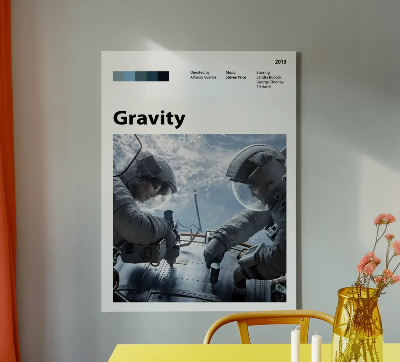 Gravity canvas with Floater frame by 🎞 The Movie Wall