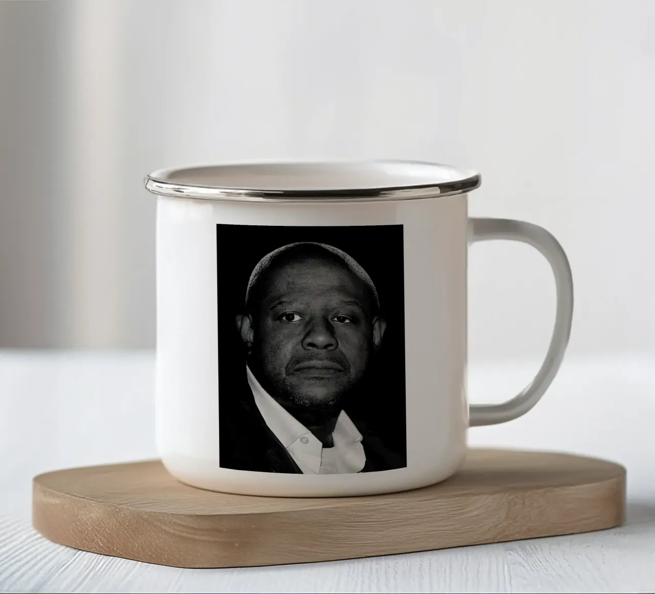 Ritratto di Forest Whitaker tazza in smalto da Beth Pop Culture