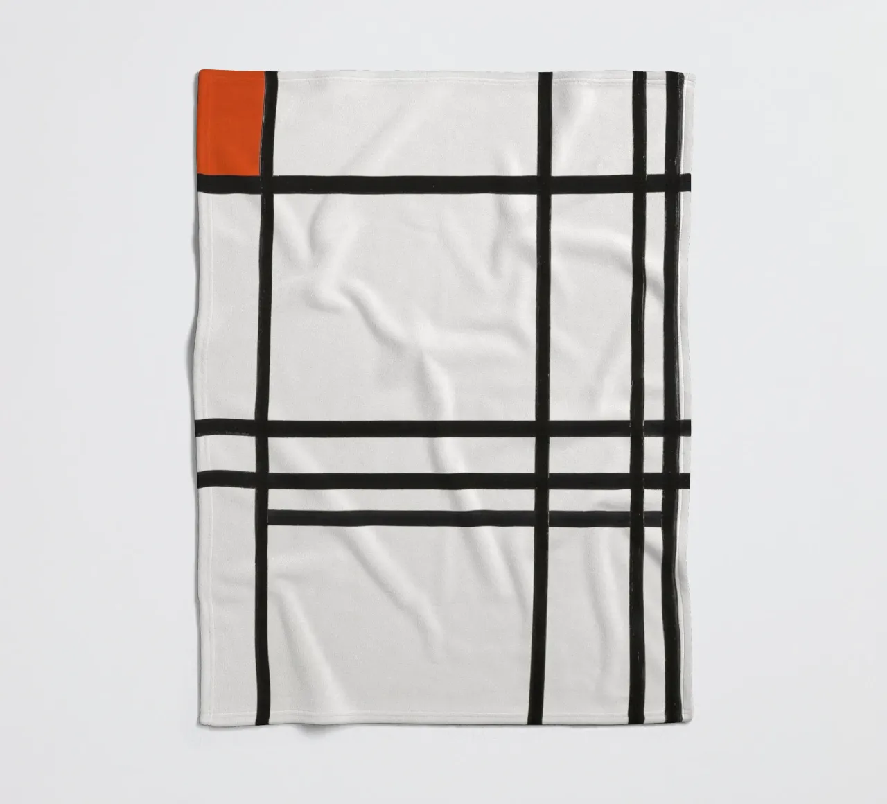Astrazione di Piet Mondrian coperta in pile da Venus Art