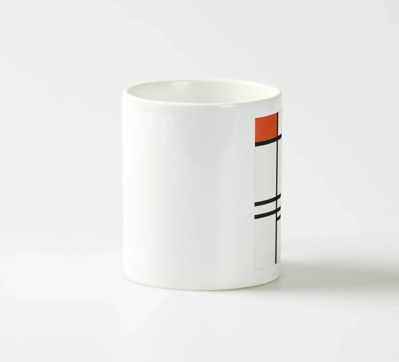 Astrazione di Piet Mondrian tazza in ceramica da Venus Art