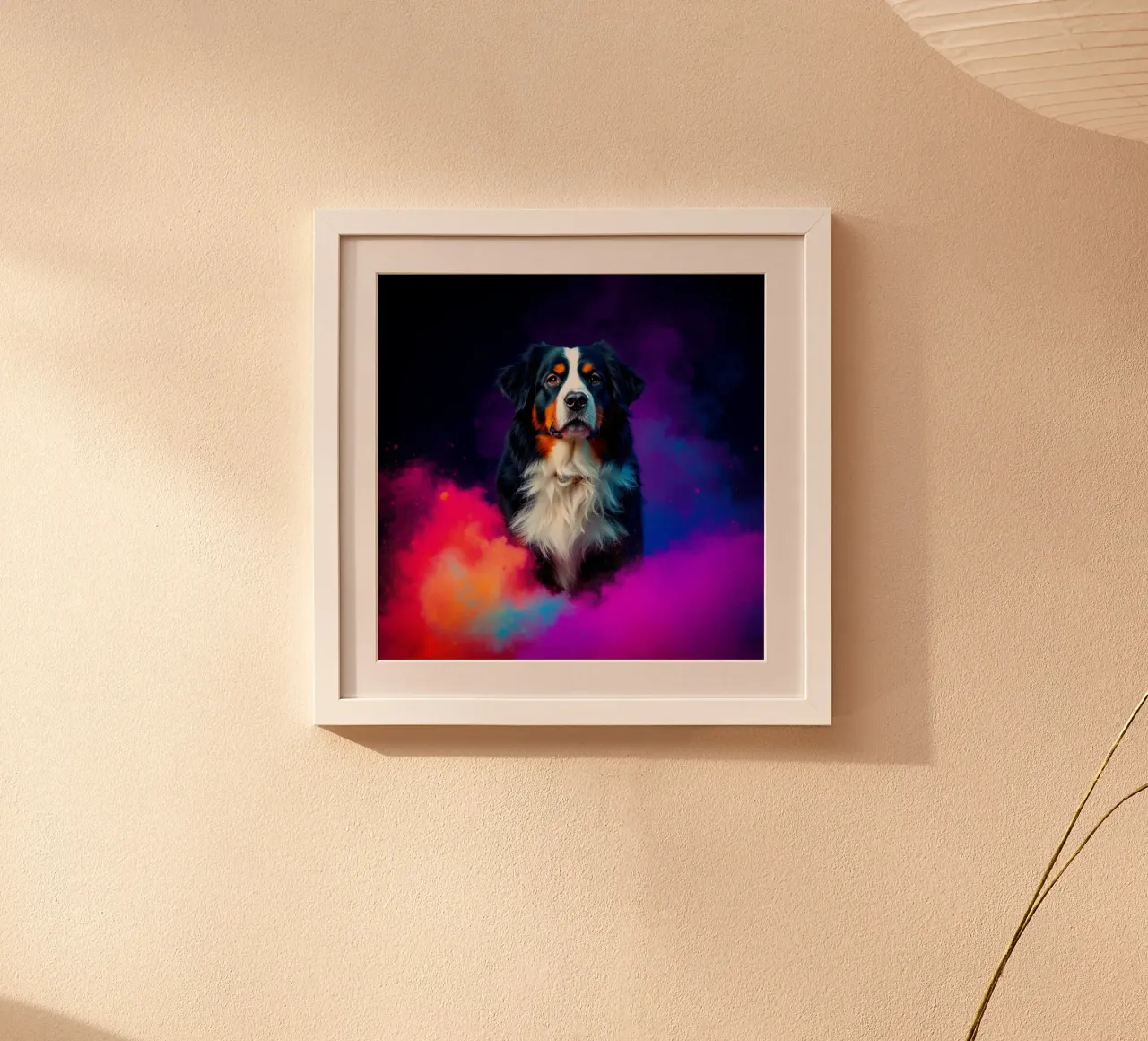 The colorful Bernese Mountain Dog #149 hahnemühle by Yumis.Beargang.and.Me