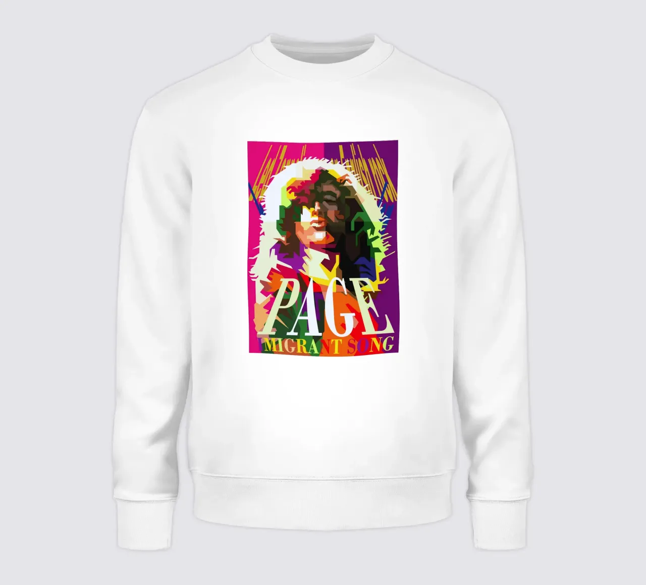 Jimmy Page chitarrista dei Led Zeppelin WPAP Trending Now felpa da Artkreator