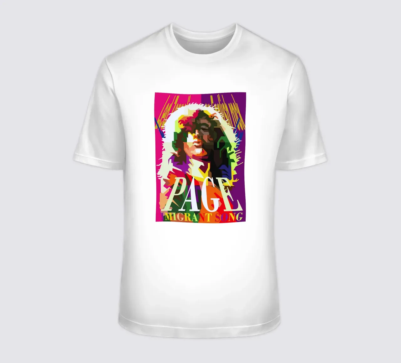 Jimmy Page chitarrista dei Led Zeppelin WPAP Trending Now t-shirt da Artkreator