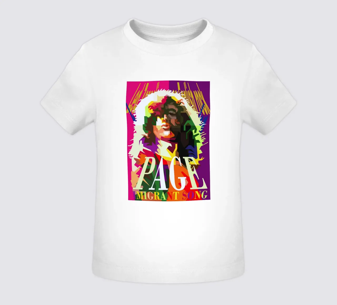Jimmy Page chitarrista dei Led Zeppelin WPAP Trending Now maglietta neonato da Artkreator