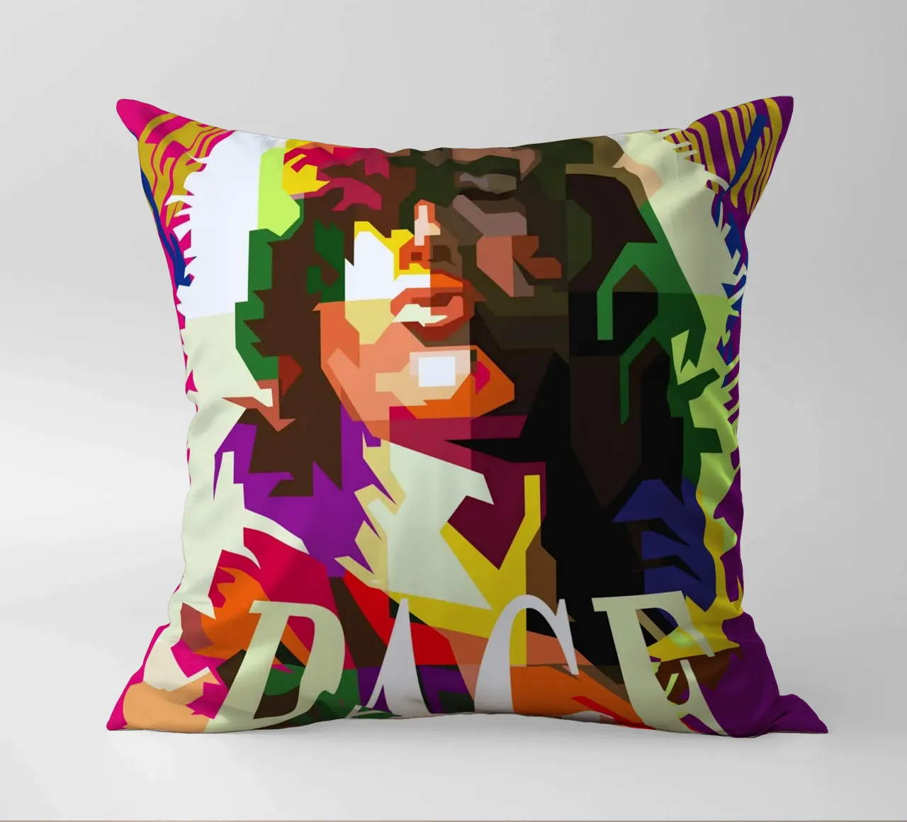 Jimmy Page chitarrista dei Led Zeppelin WPAP Trending Now cuscino da Artkreator