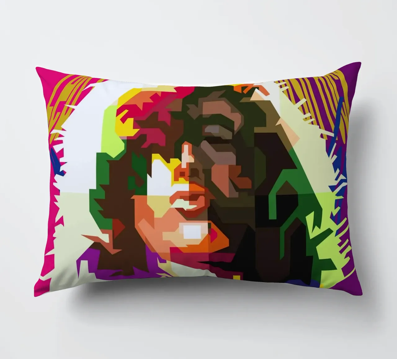 Jimmy Page chitarrista dei Led Zeppelin WPAP Trending Now cuscino da Artkreator