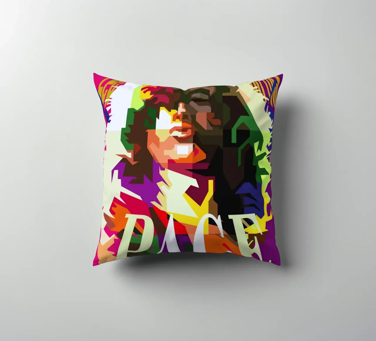 Jimmy Page chitarrista dei Led Zeppelin WPAP Trending Now cuscino da Artkreator