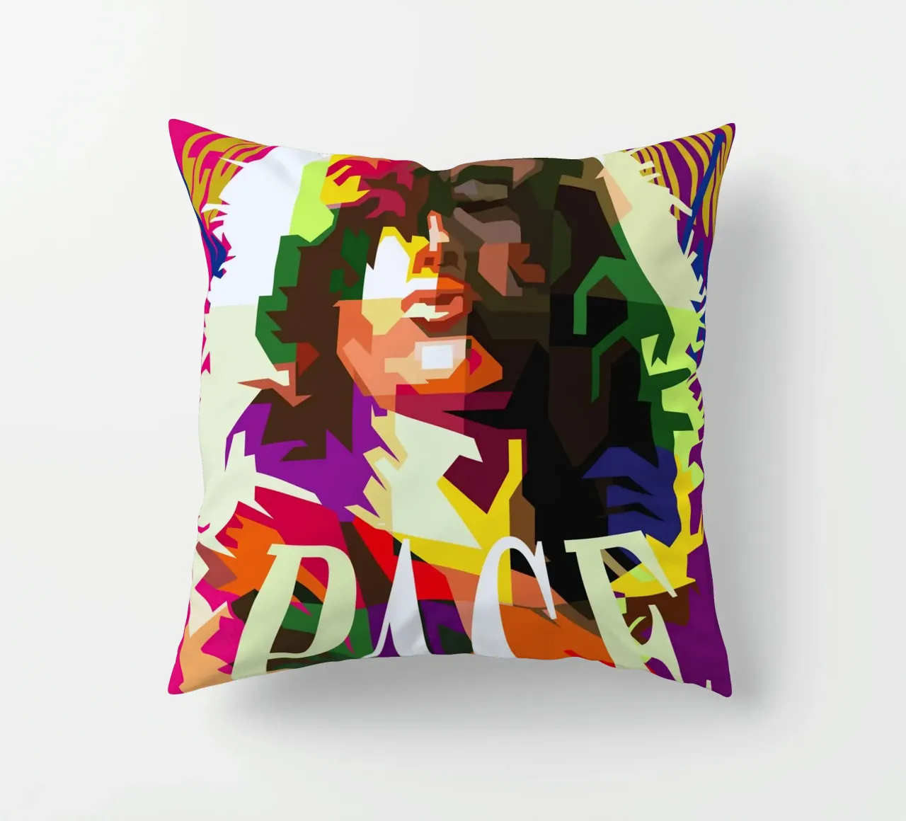 Jimmy Page chitarrista dei Led Zeppelin WPAP Trending Now cuscino da Artkreator