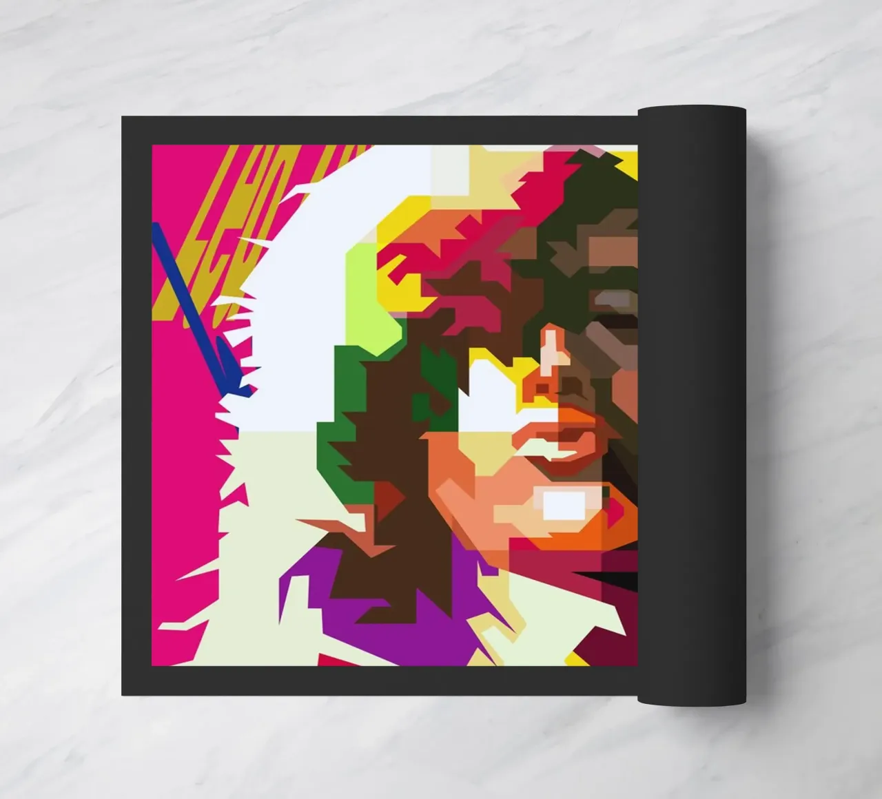 Jimmy Page chitarrista dei Led Zeppelin WPAP Trending Now zerbino da Artkreator