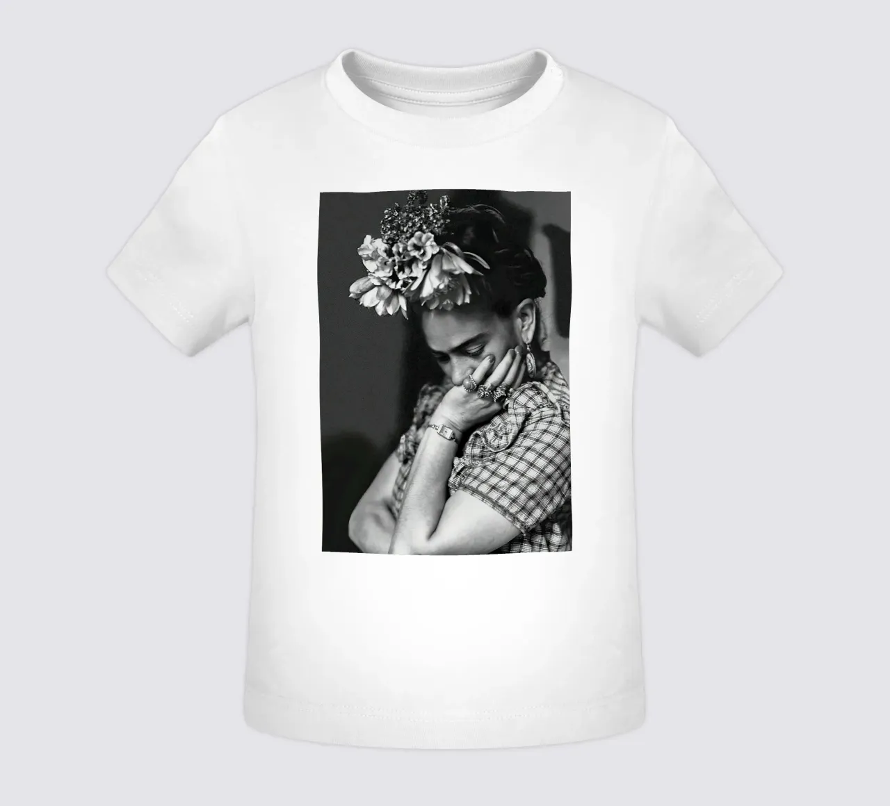 Frida Kahlo B&N maglietta neonato da Beth Pop Culture