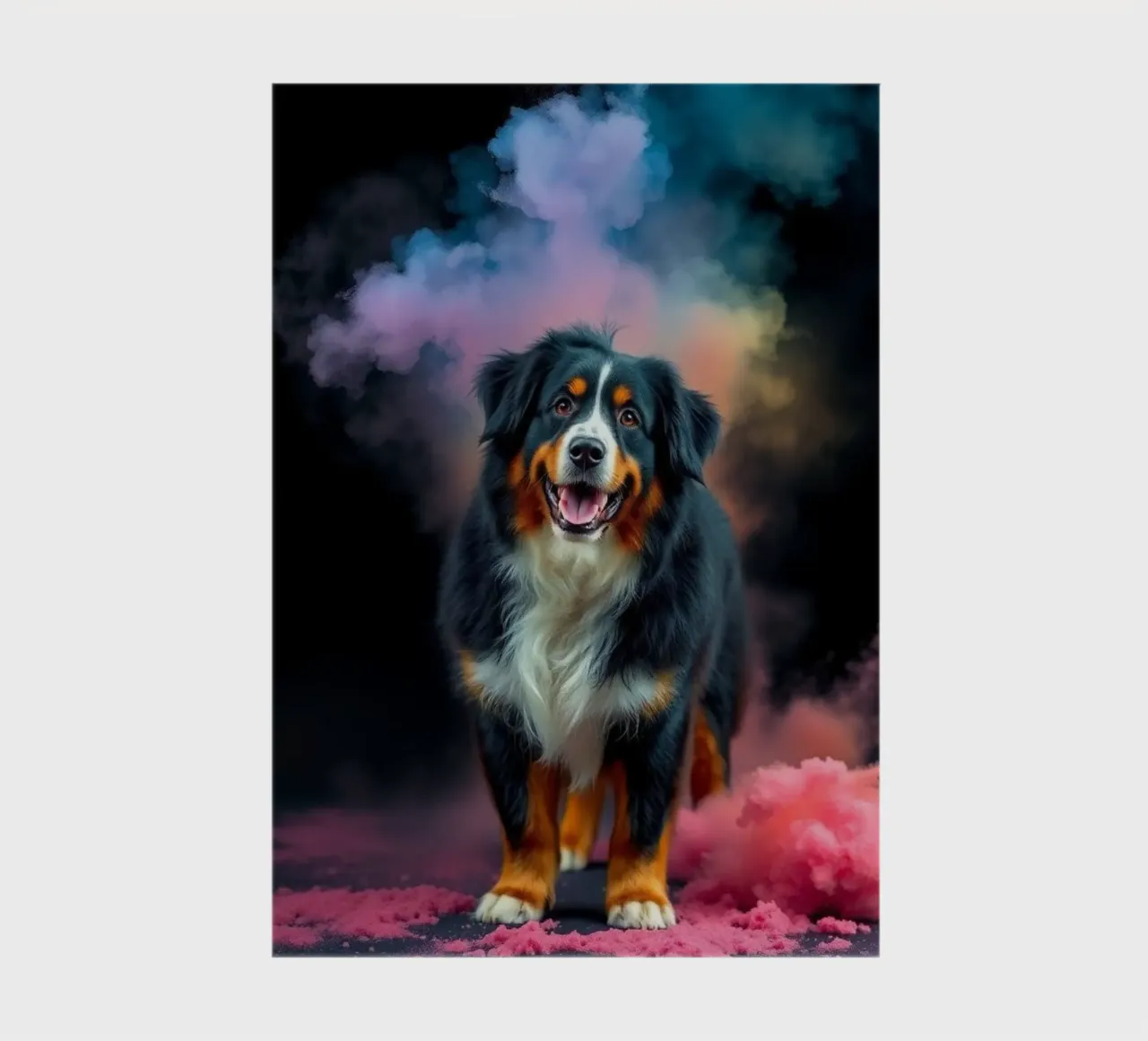 The colorful Bernese Mountain Dog #150 notebook by Yumis.Beargang.and.Me