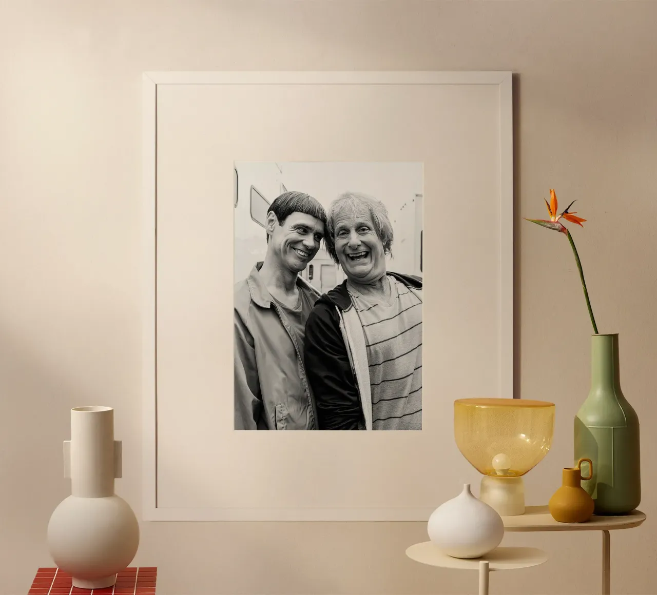 Jim Carrey e Jeff Daniels Vintage carta hahnemühle da Beth Pop Culture