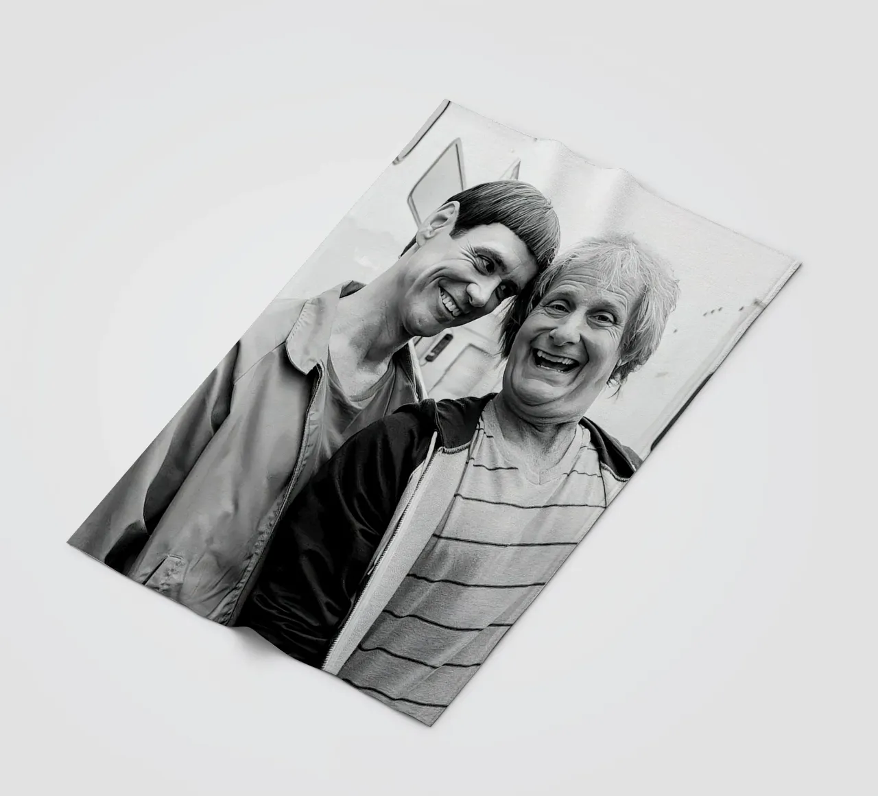 Jim Carrey & Jeff Daniels Vintage fleece blanket by Beth Pop Culture