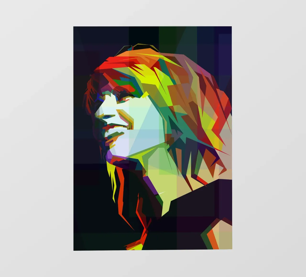 Hayley Williams cantante dei Paramore WPAP Trending Now pellicola backlit da Artkreator