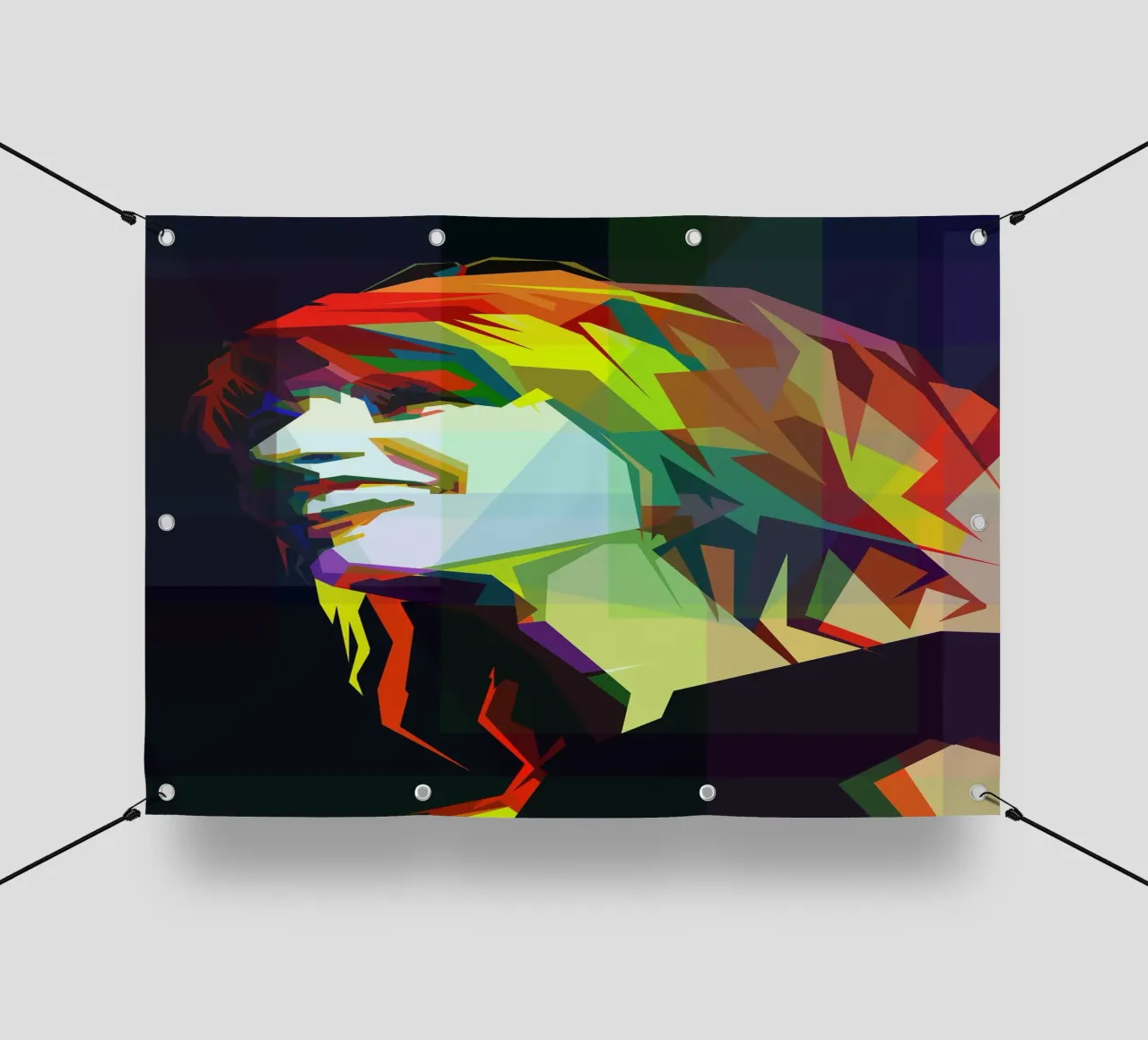 Hayley Williams cantante dei Paramore WPAP Trending Now telo in pvc da Artkreator