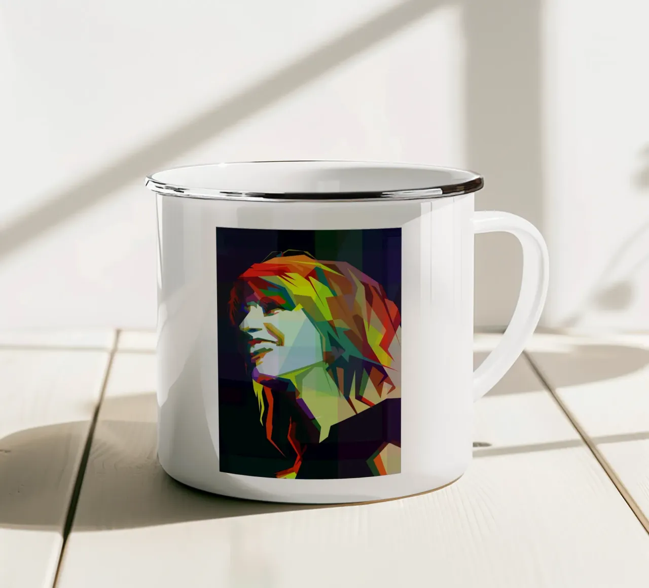 Hayley Williams cantante dei Paramore WPAP Trending Now tazza in smalto da Artkreator