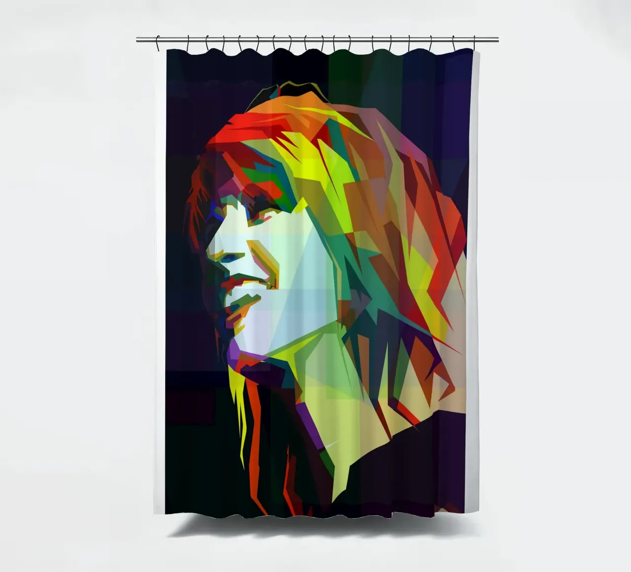 Hayley Williams Paramore Singer WPAP Trending Now shower curtain by Artkreator