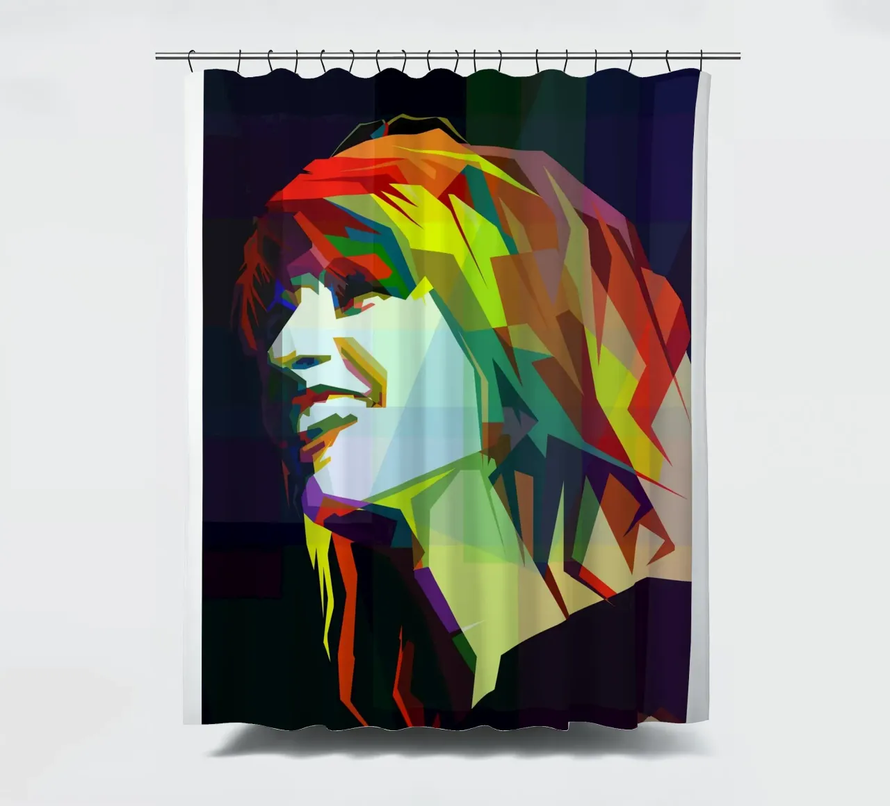 Hayley Williams Paramore Singer WPAP Trending Now shower curtain by Artkreator