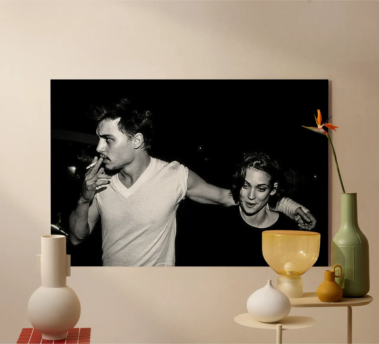 Johnny Depp e Winona Ryder in un classico plexiglass da Beth Pop Culture