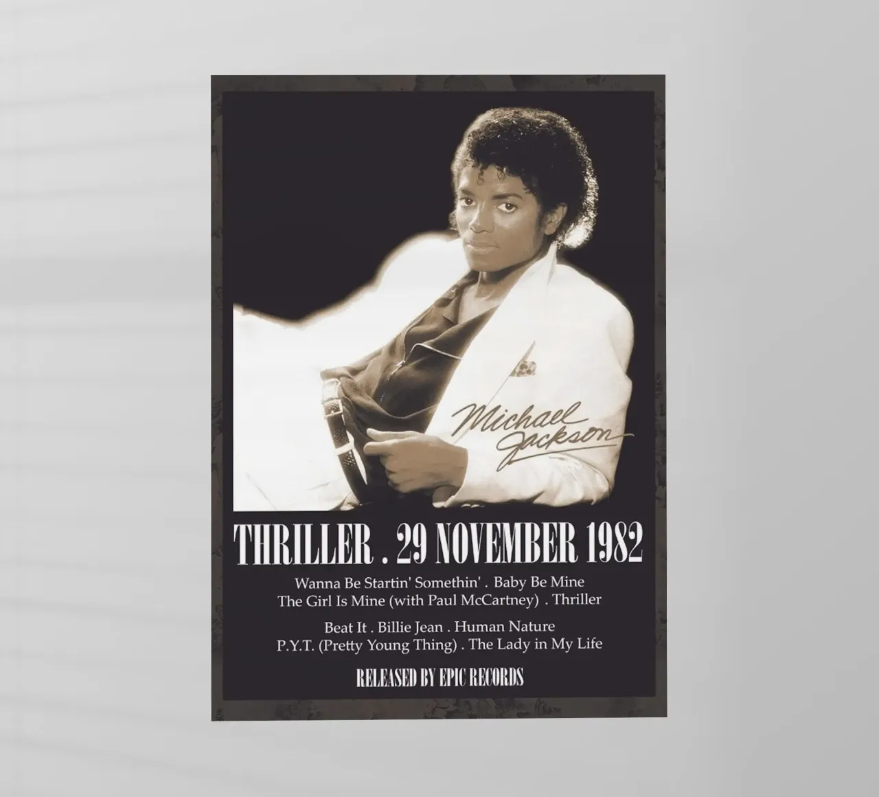 Michael Jackson – Thriller pellicola backlit da Attaboy Dsgn